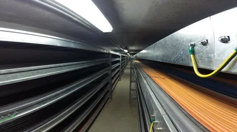 Working in cable tunnel Stock Footage 45820801