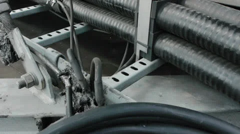 Working with cables Stock Footage 25256671