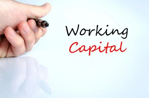Working capital Text Concept Foto stock
