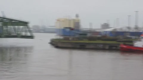 Working cargo port (harbor, waterfront). Stock Footage 8692809