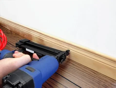 Working with carpenter tool Stock Photos