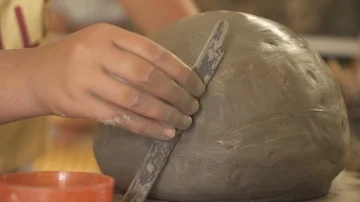 Working on Ceramics Video stock 85630779