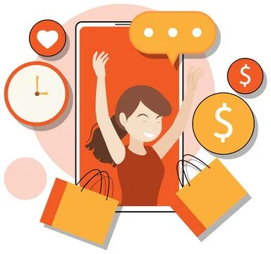 Working character flat design for web banner Stock Illustration