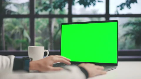 Working on chrome laptop Stock Footage 220287270