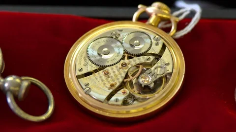 Working clock machinery Stock Footage 99051839