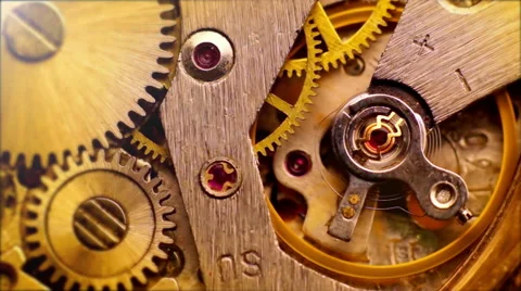 Working Clockwork Stock Footage 47137653