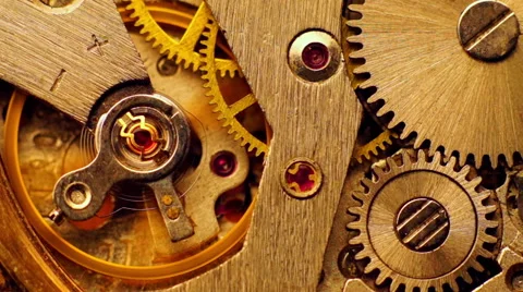 Working Clockwork Stock Footage 56169923