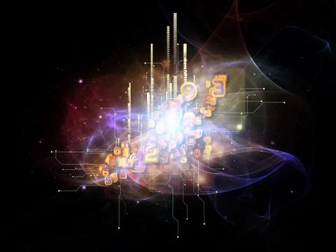 Working Cloud Technology Stock Illustration