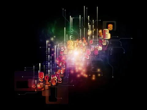 Working Cloud Technology Stock Illustration