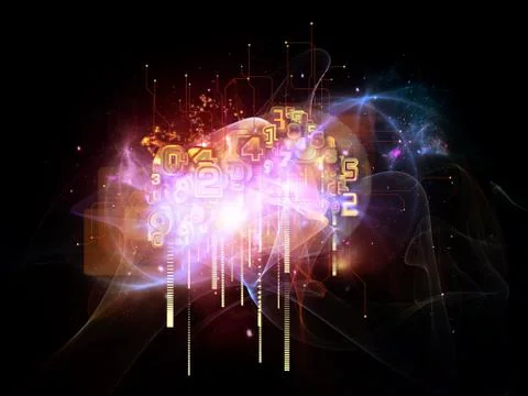 Working Cloud Technology Stock Illustration