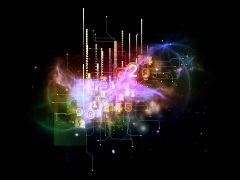 Working Cloud Technology Stock Illustration