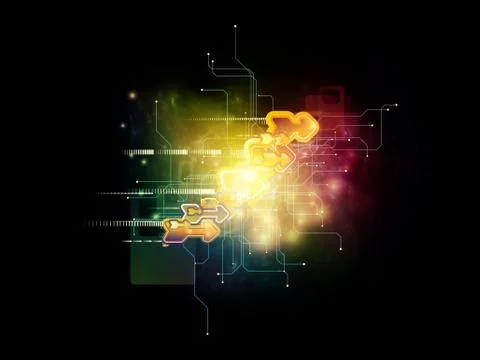 Working Cloud Technology Stock Illustration