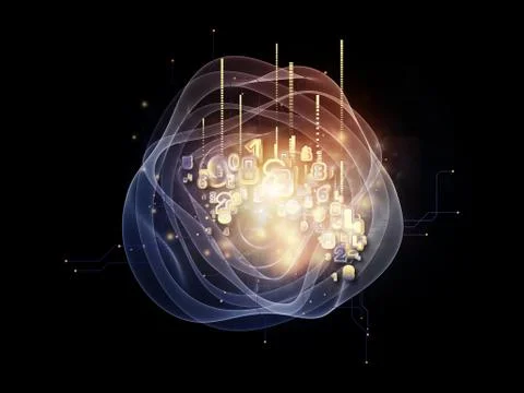 Working Cloud Technology Stock Illustration