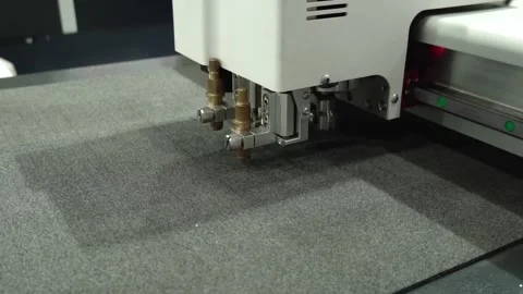 Working of cnc cutting machine. Acrylic sheet carving machine. 스톡 동영상 221496002