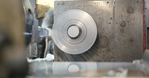 Working CNC lathe Stock Footage 152657277