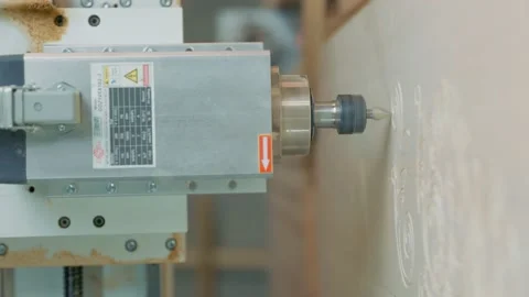 Working cnc machine for woodworking Stock Footage 167792368