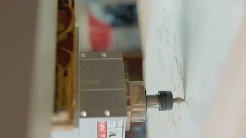 Working cnc machine for woodworking Stock Footage 169398206