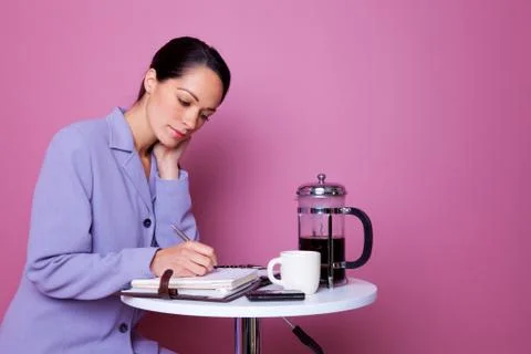 Working coffee break Stock Photos