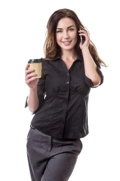 Working coffee break Stock Photos