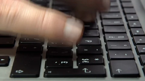 Working on a computer Stock Footage 100668226