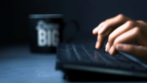 Working in computer Stock Footage 121348299