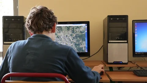 Working on computer Video stock 126476802