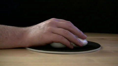 Working With A Computer Mouse Stock Footage 266887