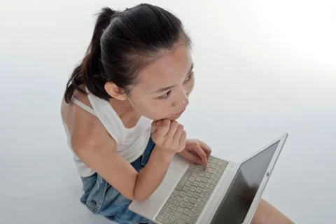 Working with computer Stock Photos