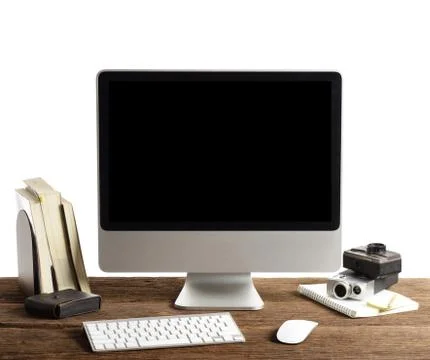 Working with computer Stock Photos