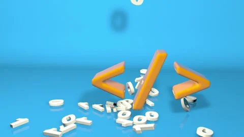 Working computer with a programming code on a screen. Stock Footage 280359194