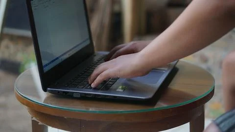 Working with computers Stock Photos