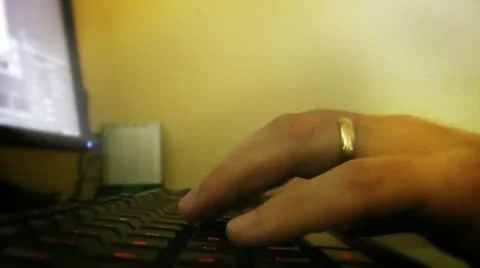 Working on computer,time lapse Video stock 10751730