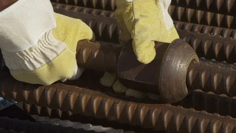Working, Construction Site, Construction, Close-Up, Lockdown, Less Than 10 Video stock 95817349