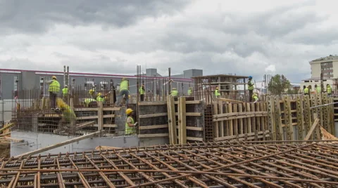 Working at construction site Video stock 41093092