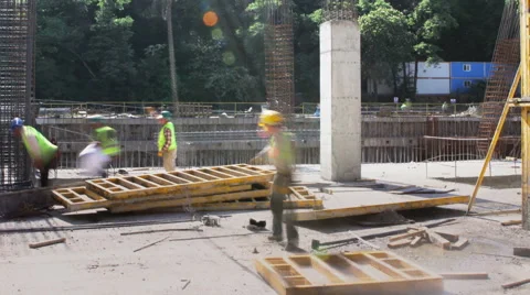 Working at construction site Video stock 41255469