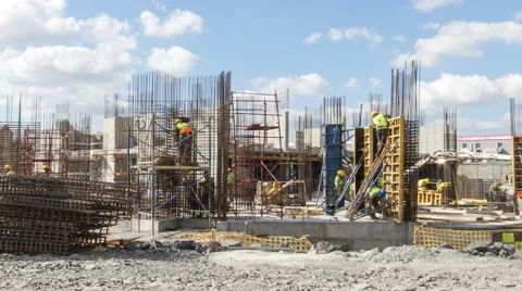 Working at construction site Stock Footage 41255470