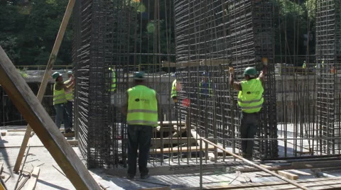 Working at construction site Video stock 41255497