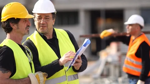 Working on construction site Stock Footage 88501895