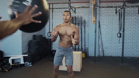Working on core strength Stock Footage 71616432