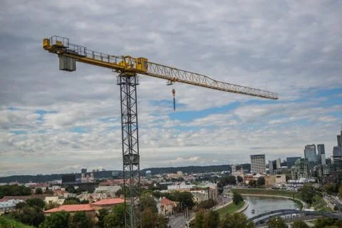 Working crane 1 Stock Photos