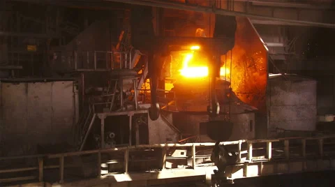 Working crane on the background of the BOF Stock Footage 55323213