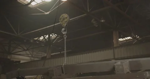 Working crane at factory Video stock 134249751