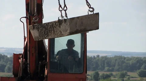 Working crane Stock Footage 40732604