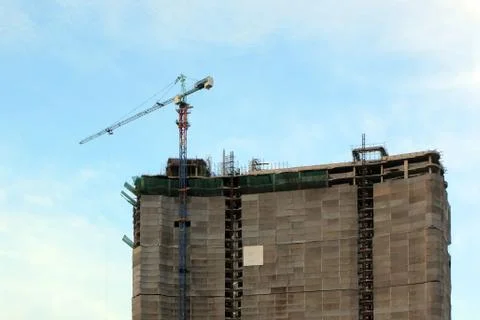 Working crane Stock Photos