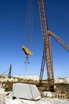 Working crane Stock Photos