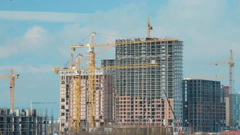 Working day on a construction site Vidéo 169592537