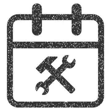 Working Day Grainy Texture Icon Stock Illustration