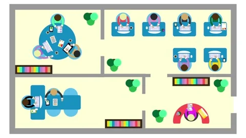 Working Day In Office Vídeo Stock 111090445