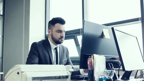 Working day of top manager. Stock Footage 92733359