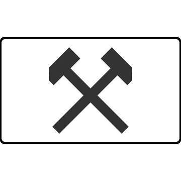 The working days table. Road sign. Vector image. Stock Illustration